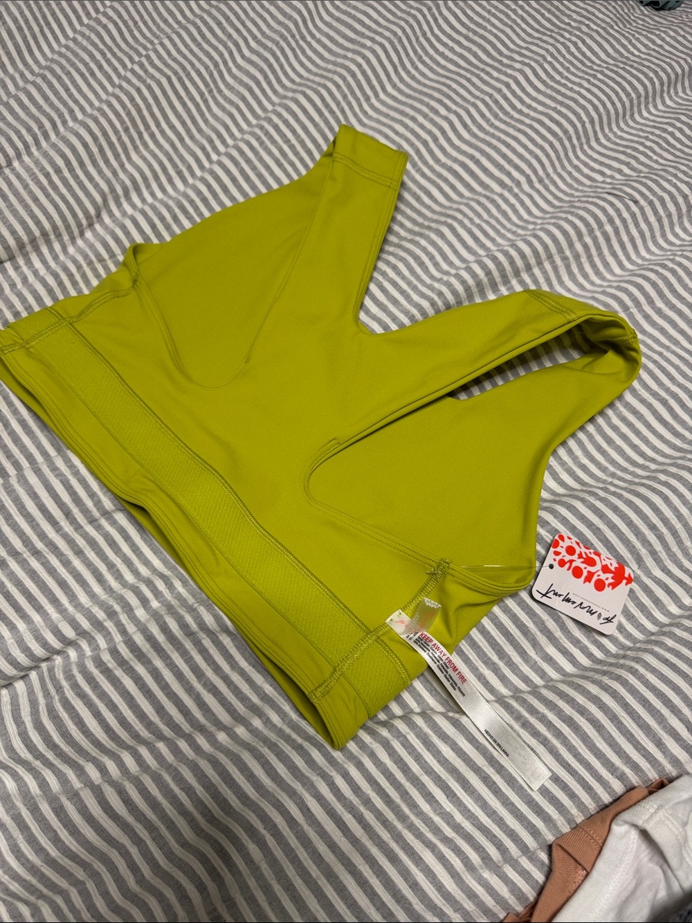 FP Movement by Free People Lime Green Racerback Win Win Sports Bra - Picture 6 of 6